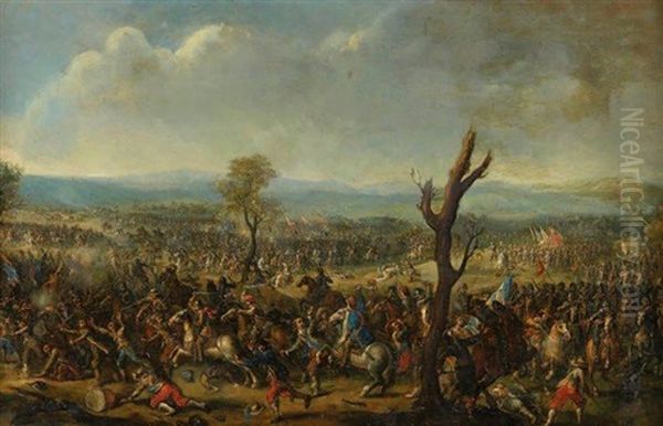 La Repression De La Revolte Populaire De Masaniello En 1647 Oil Painting by Scipione Compagno