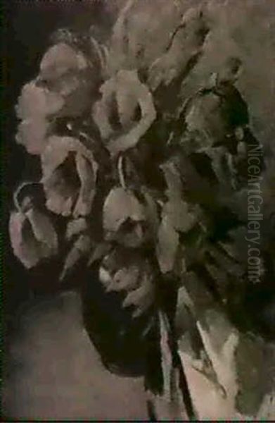 Red Poppies Oil Painting by Maurice Compris