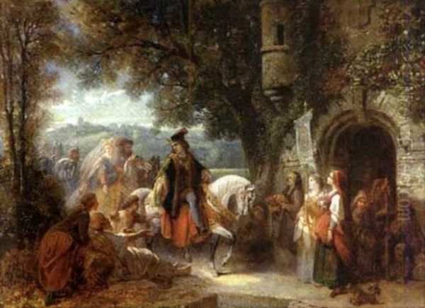 L'offrande Au Seigneur Oil Painting by Francois Claudius Compte-Calix