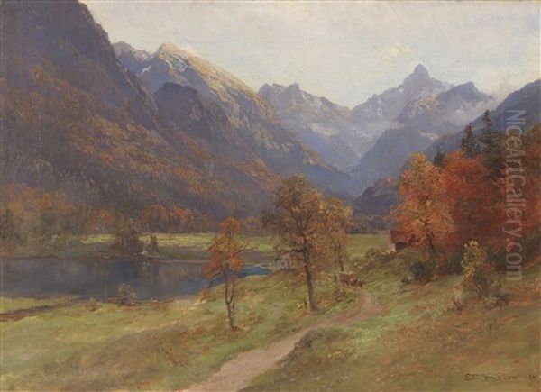 Herbst Im Stodertal by Edward Theodore Compton