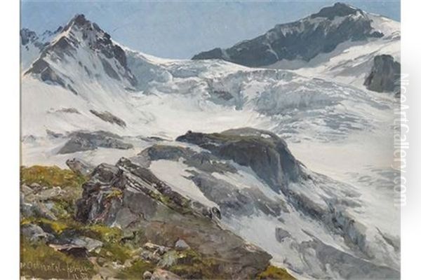 Ochsentalferner (silvretta) Oil Painting by Edward Theodore Compton