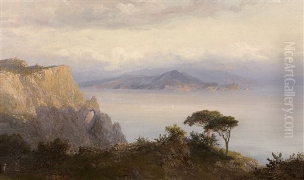 Sorrente Pres De Capri Oil Painting by Edward Theodore Compton