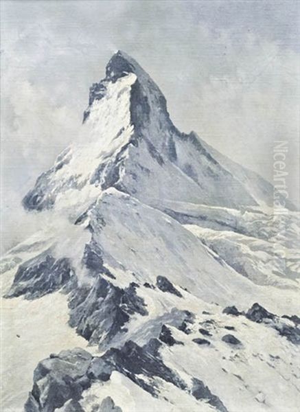 Matterhorn Oil Painting by Edward Theodore Compton