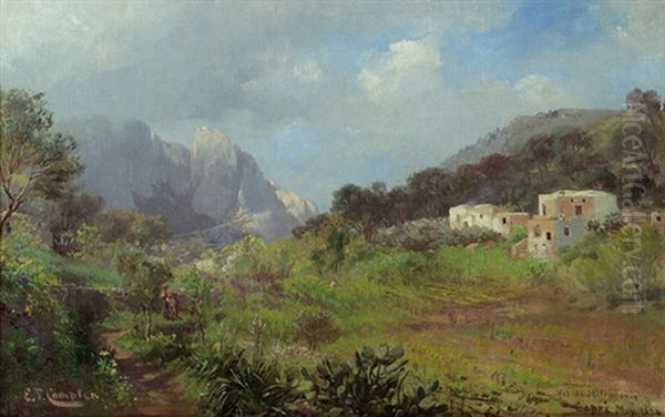 Capri, Val Di Mitramonio Oil Painting by Edward Theodore Compton