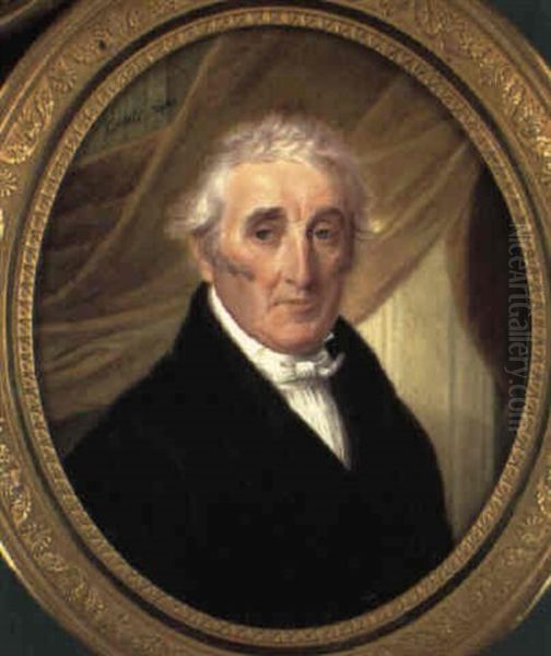 Portrait Of The Hon. Rev. Gerald Valerain Wellesley Oil Painting by Jacques Louis Comte