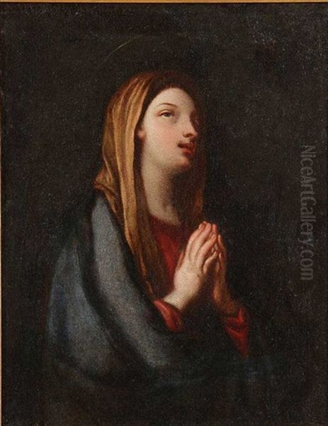 Madonna In Prayer Oil Painting by Sebastiano Conca