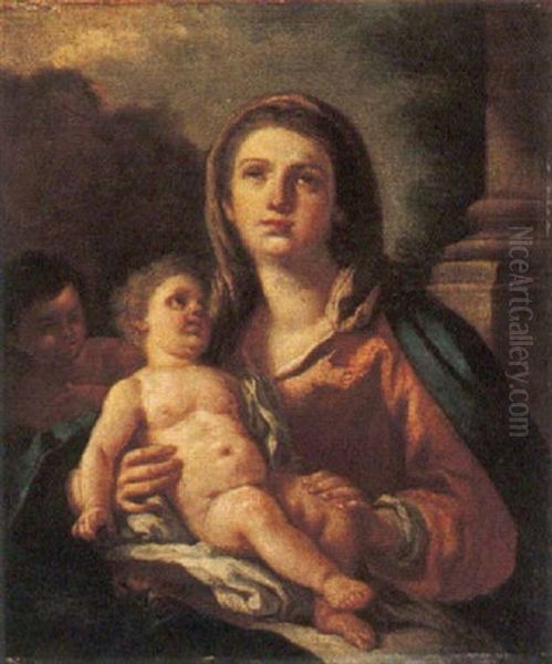 Madonna Con Bambino Oil Painting by Sebastiano Conca