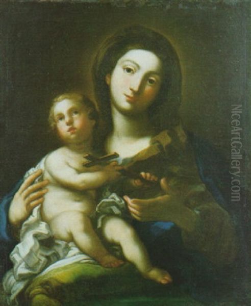 Madonna Con Bambino Oil Painting by Sebastiano Conca