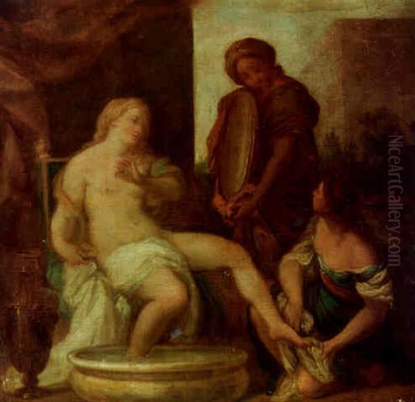 David And Bathsheba by Sebastiano Conca