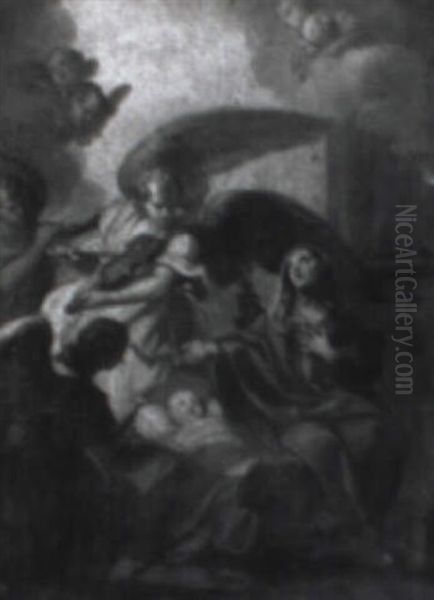 Birth Of The Virgin Oil Painting by Sebastiano Conca