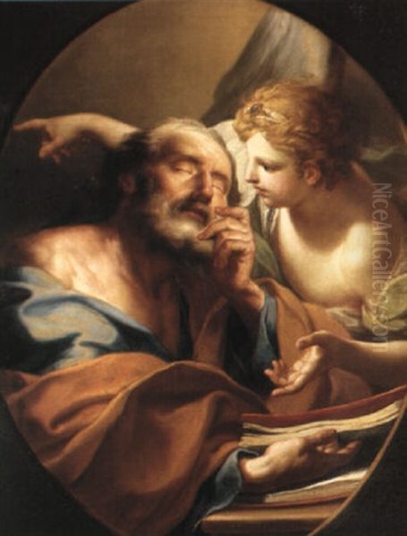 Joseph's Dream Oil Painting by Sebastiano Conca