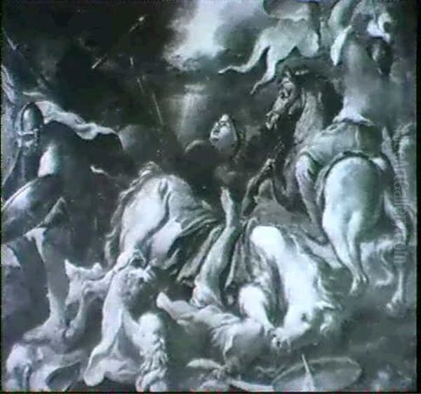 The Conversion Of Saint Paul Oil Painting by Sebastiano Conca