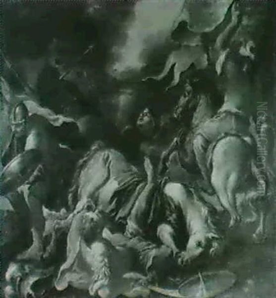 The Conversion Of Saint Paul Oil Painting by Sebastiano Conca