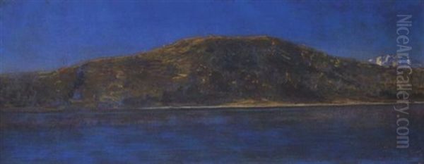 Veduta Di Lago Oil Painting by Luigi Conconi