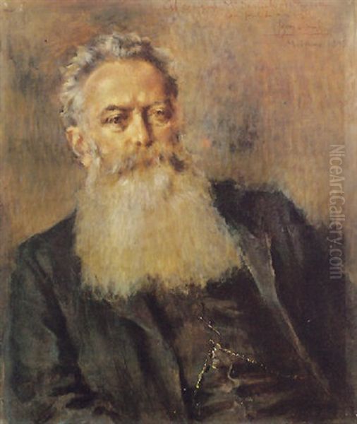 Ritratto Di Vecchio Con Lunga Barba Oil Painting by Luigi Conconi