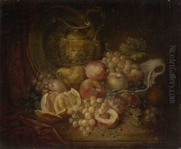 Stillleben Mit Fruchten Oil Painting by Joseph Henri Condamin