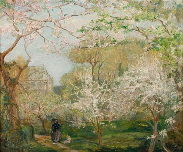 Springtime, Arques-la-bataille Oil Painting by Charles Conder