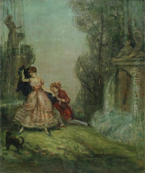 The Proposal Oil Painting by Charles Conder