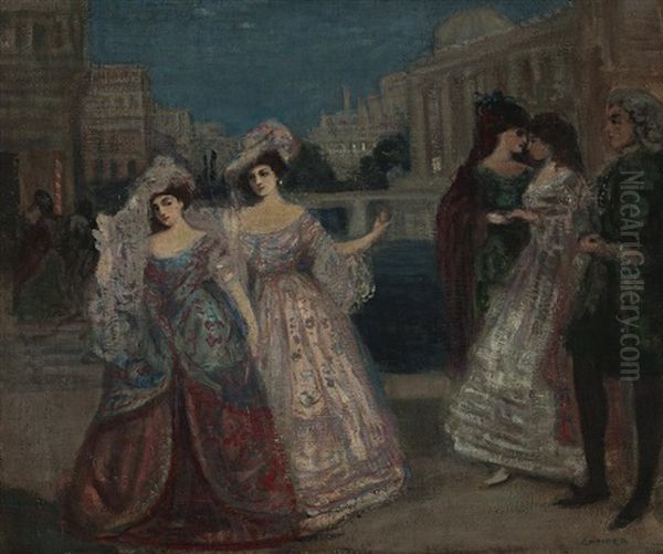 Les Danseuses Oil Painting by Charles Conder