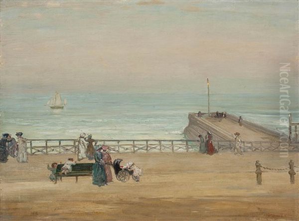 Brighton Oil Painting by Charles Conder