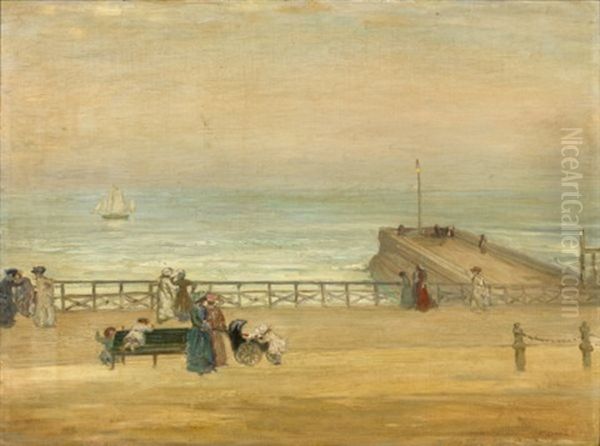 Brighton Oil Painting by Charles Conder