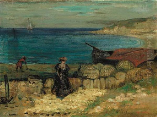 Swanage Bay Oil Painting by Charles Conder