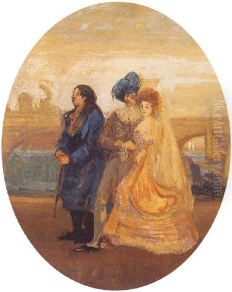 Apres Le Bal Oil Painting by Charles Conder