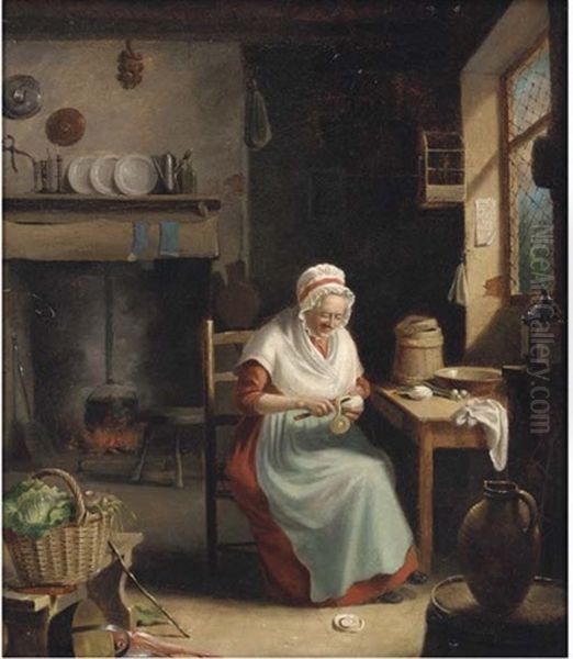 In The Scullery Oil Painting by Nicholas Condy