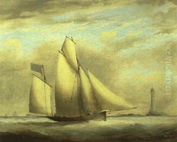 The Jane Off The Eddystone Lighthouse Oil Painting by Nicholas Matthew Condy