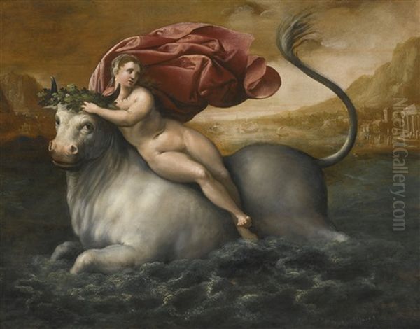 The Abduction Of Europa Oil Painting by Gillis Congnet the Elder