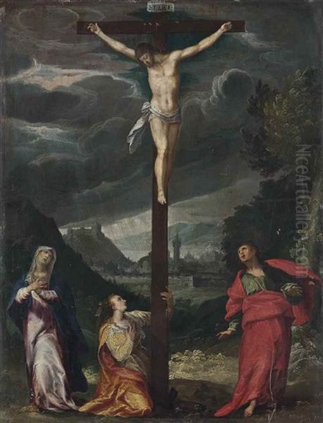 The Crucifixion Oil Painting by Gillis Congnet the Elder