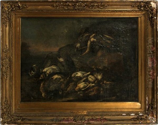 Bird Carcasses Oil Painting by David de Coninck