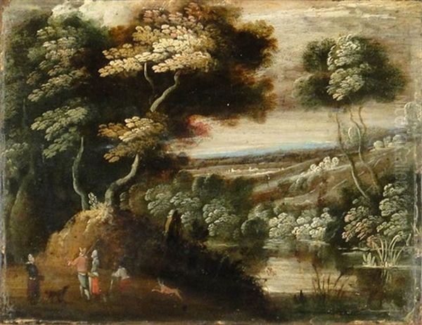 Paysage Anime Oil Painting by Gillis Van Coninxloo III