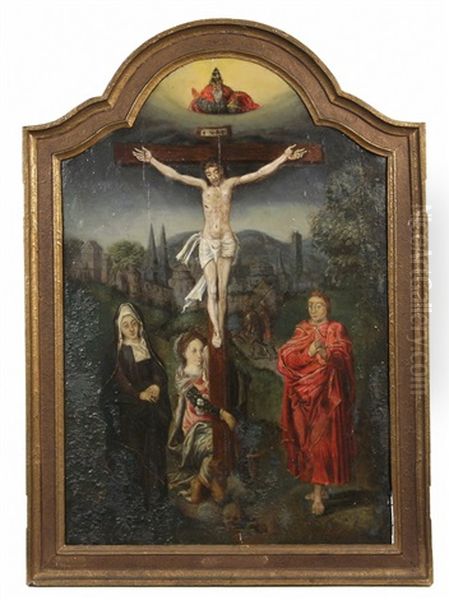 The Crucifixion Oil Painting by Jan van Coninxloo the Younger