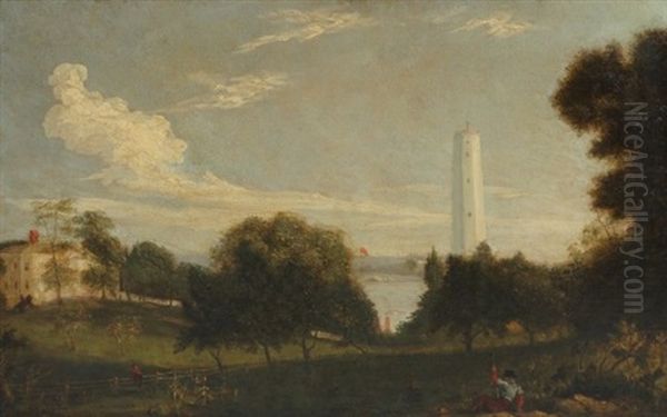 The Naze Tower, Walton-on The Naze, Essex Oil Painting by John Constable