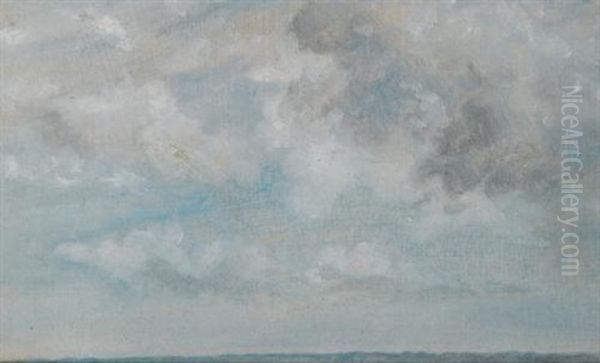 Clouds (study) Oil Painting by John Constable