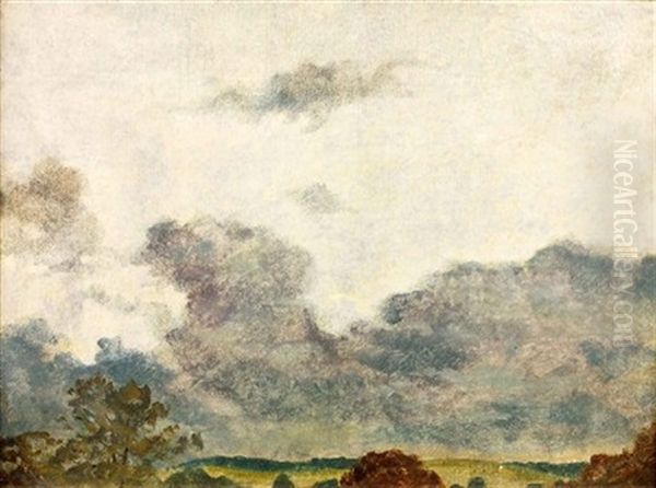 Study For Grey Clouds Oil Painting by John Constable