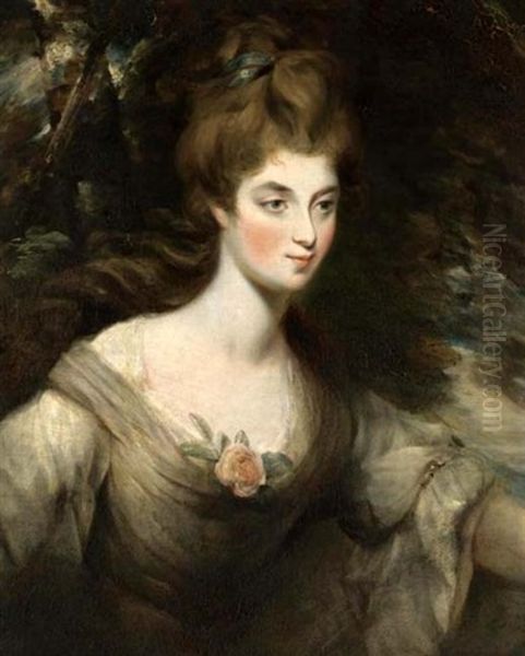 Portrait Of Lady Elizabeth Croft Oil Painting by John Constable