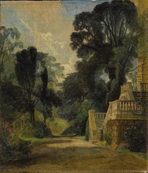 A View Near Dedham Oil Painting by John Constable