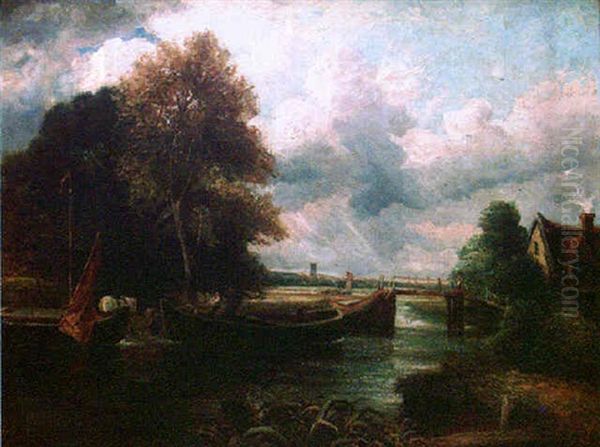 Un Molino Oil Painting by John Constable