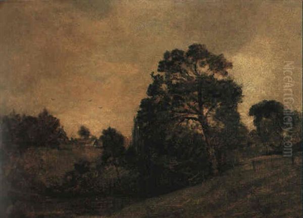 A View Near Dedham Oil Painting by John Constable