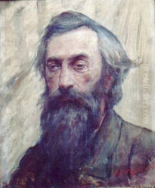 Portret Artysty Oil Painting by Zygmunt Andrychiewicz