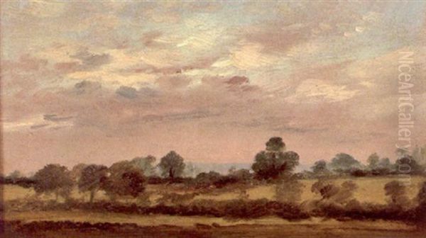 Landscape With Trees Oil Painting by Lionel Bicknell Constable