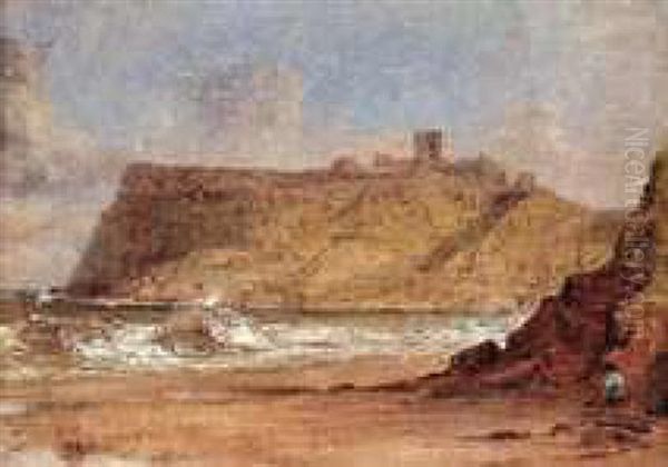 View At Scarborough Oil Painting by Lionel Bicknell Constable