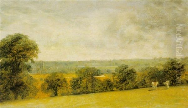 Dedham Vale Oil Painting by Lionel Bicknell Constable