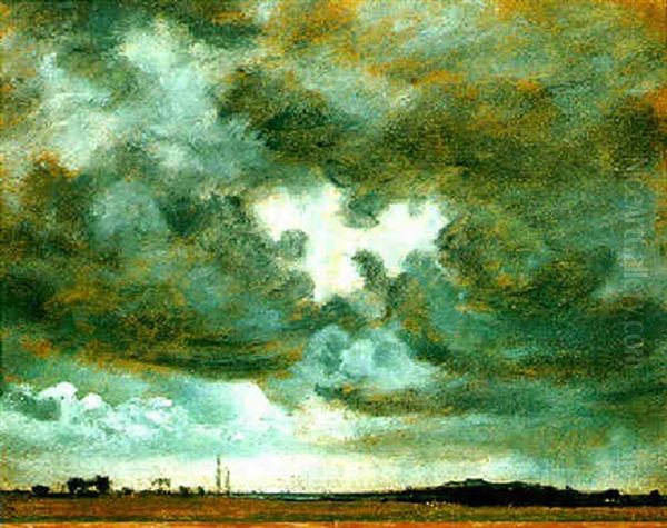 Cloud Study Oil Painting by Lionel Bicknell Constable