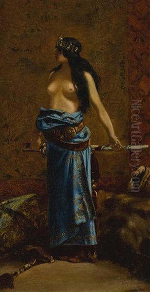 Judith Oil Painting by Jean Joseph Benjamin Constant