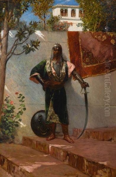 The Sentinel Oil Painting by Jean Joseph Benjamin Constant