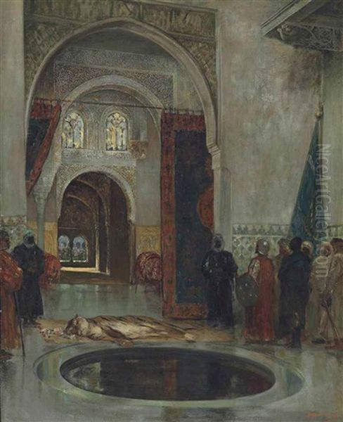 The Grief Of The Pasha (the Dead Tiger) by Jean Joseph Benjamin Constant