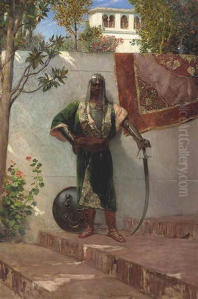 A Janissary by Jean Joseph Benjamin Constant